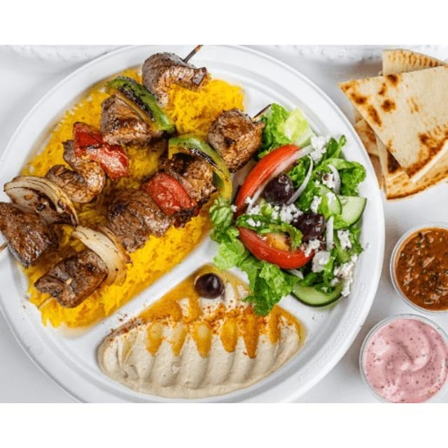 Beef Kabab Plate.