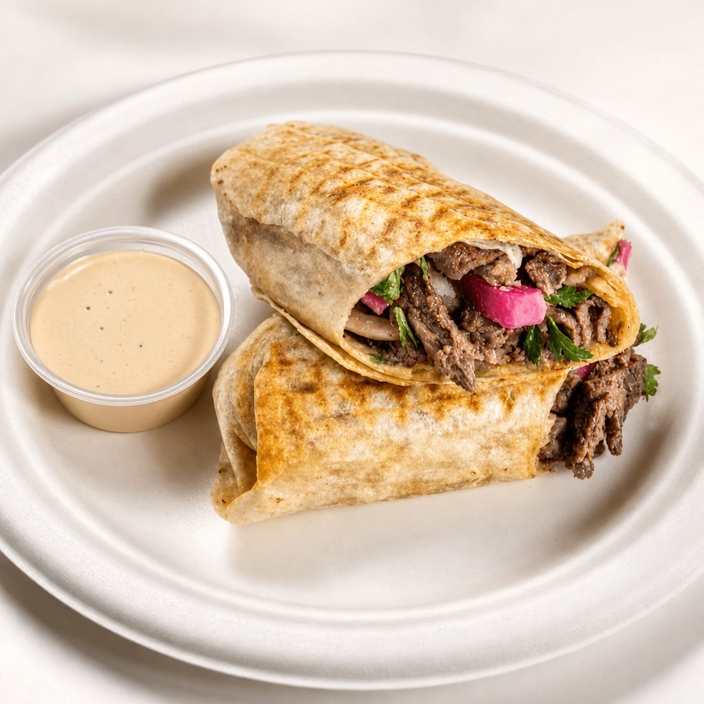 Beef Kabab Wrap.
