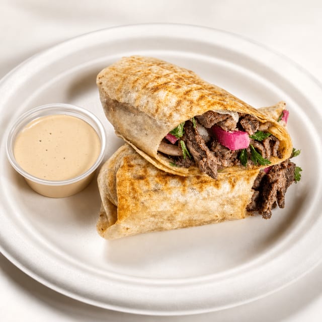 Beef Kabab Wrap.