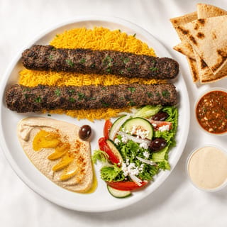 Kafta Kabab Plate