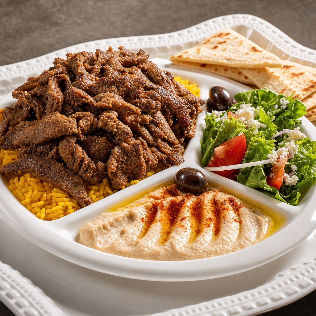 Beef Shawarma Plate.