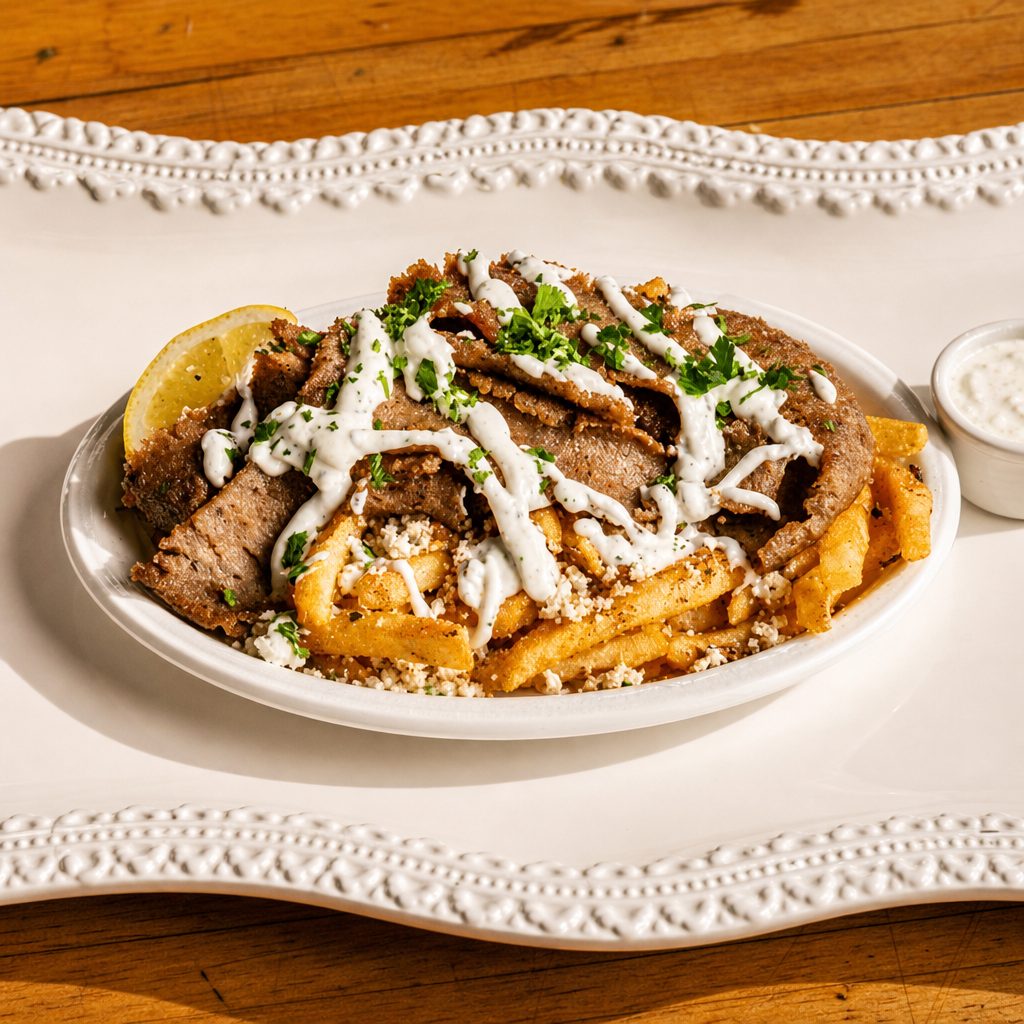 Spartan Gyro Fries.