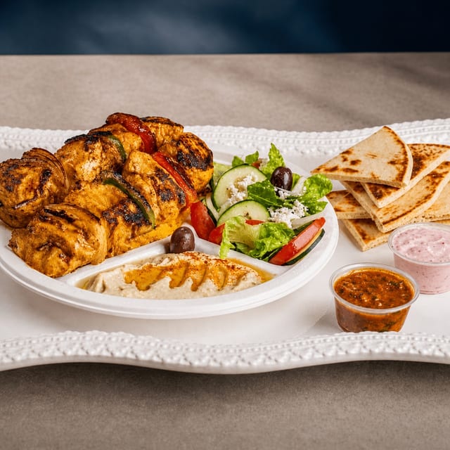 Chicken Kabab Plate.