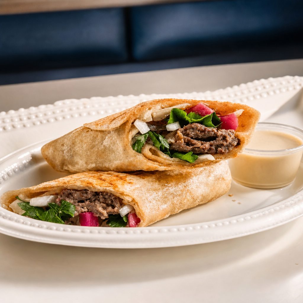 Kafta Kabab Wrap.